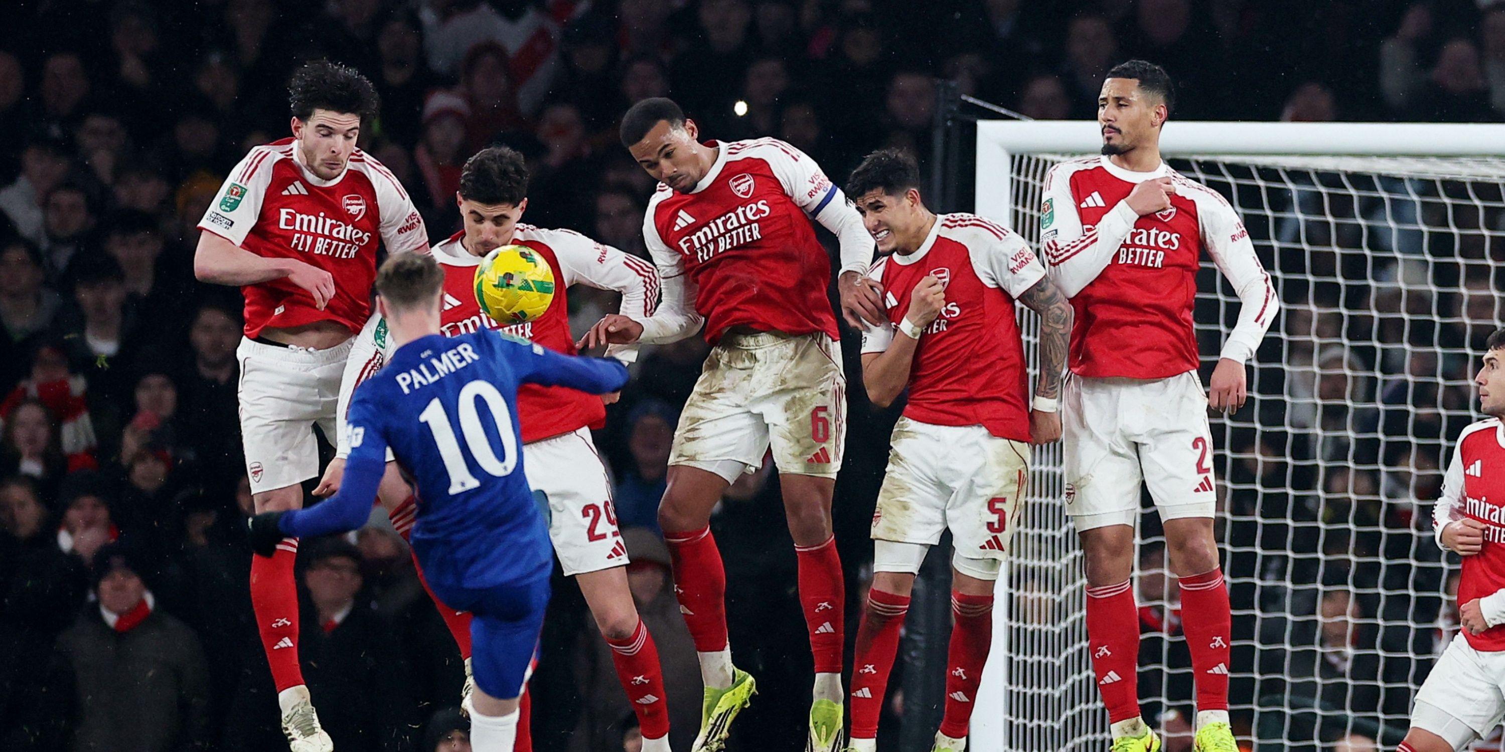 Reiss-Hoertz-Gabriel-Hincapie-Sliba-Arsenal