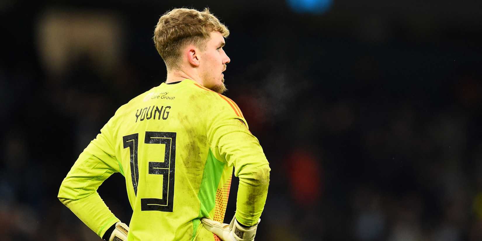 Matt Young, do Salford City, parece chateado