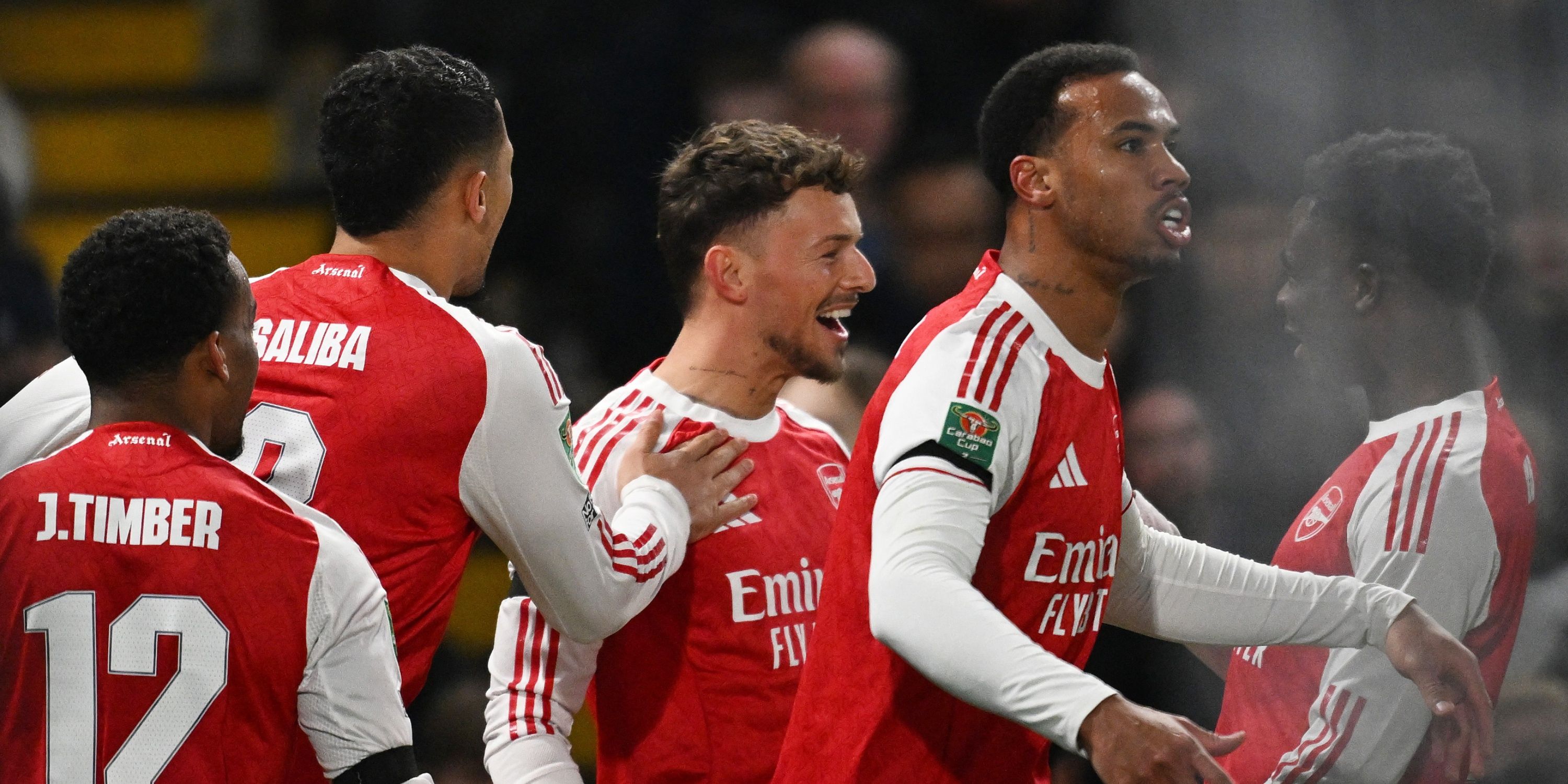 Timber - Saliba - Gabriel - Ben White - Arsenal