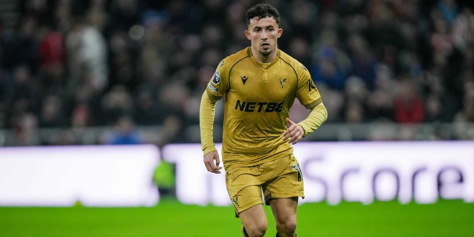 Crystal Palace player Jeremiah Pino runs with the ball during the Premier League match between Sunderland and Crystal Palace