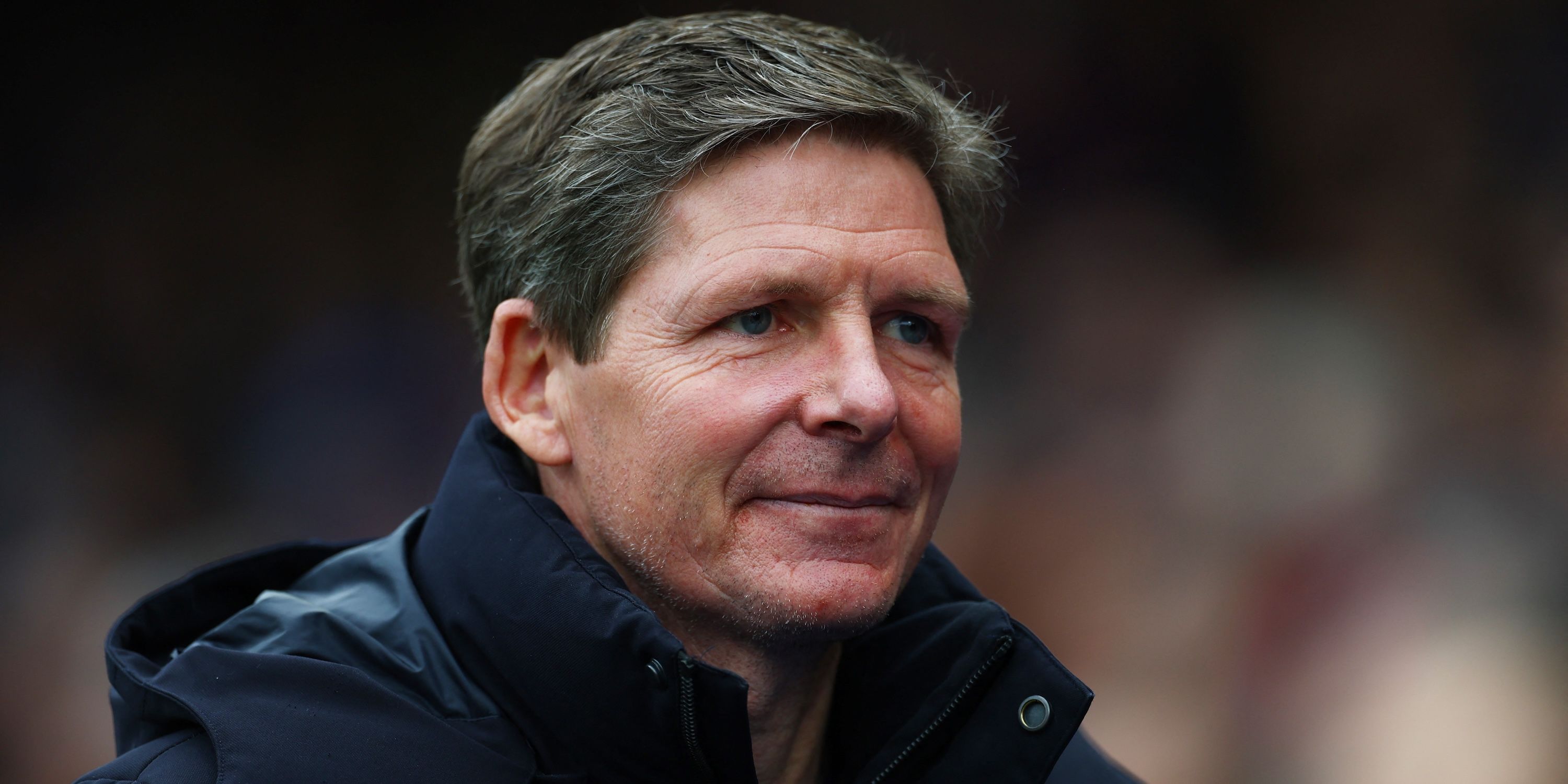 O técnico do Crystal Palace, Oliver Glasner, antes da partida 