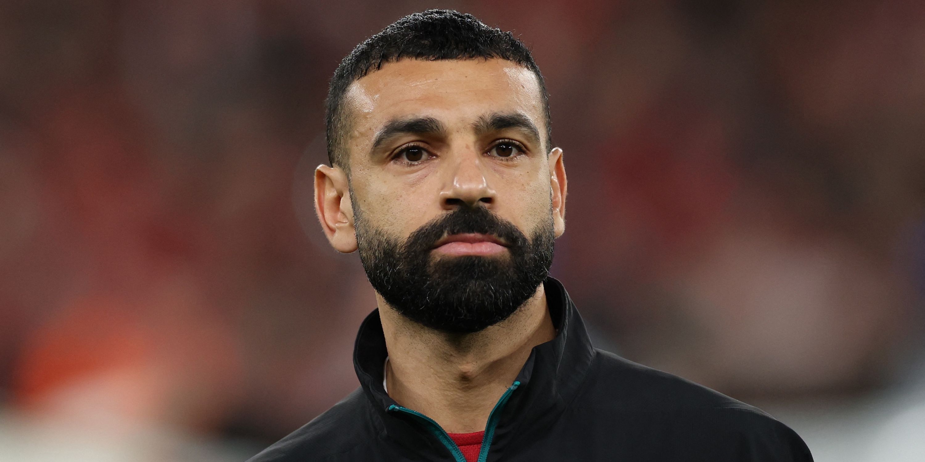 Liverpool's Mohamed Salah before the match