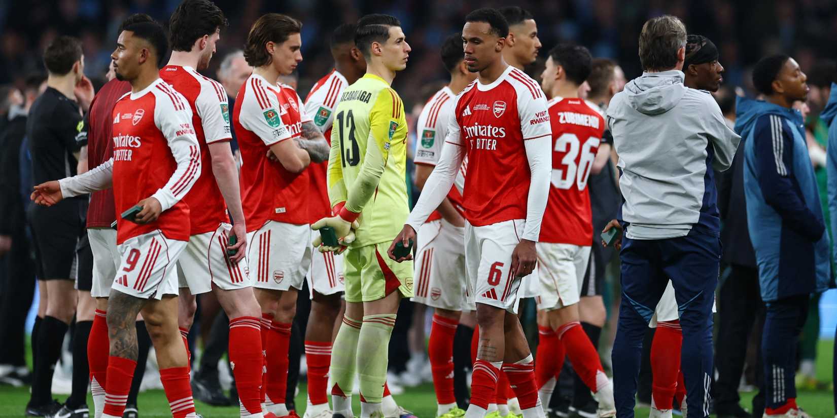 Gabriel-Kepa-Calafiori-Arsenal