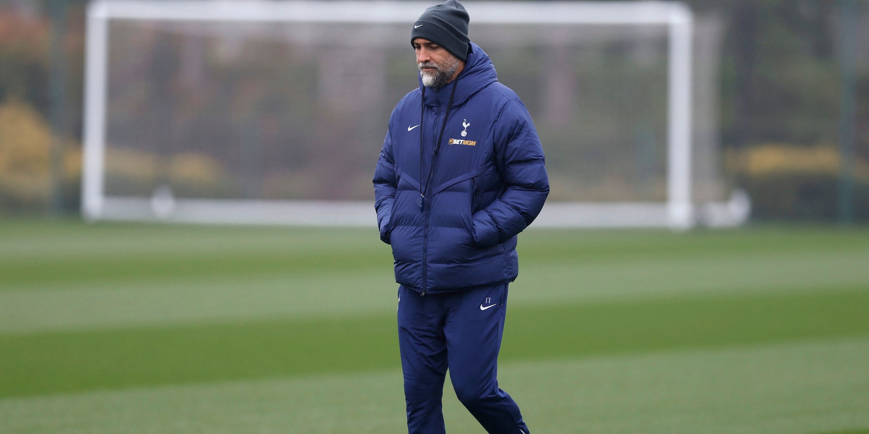 O técnico interino do Tottenham Hotspur, Igor Tudor, durante o treinamento