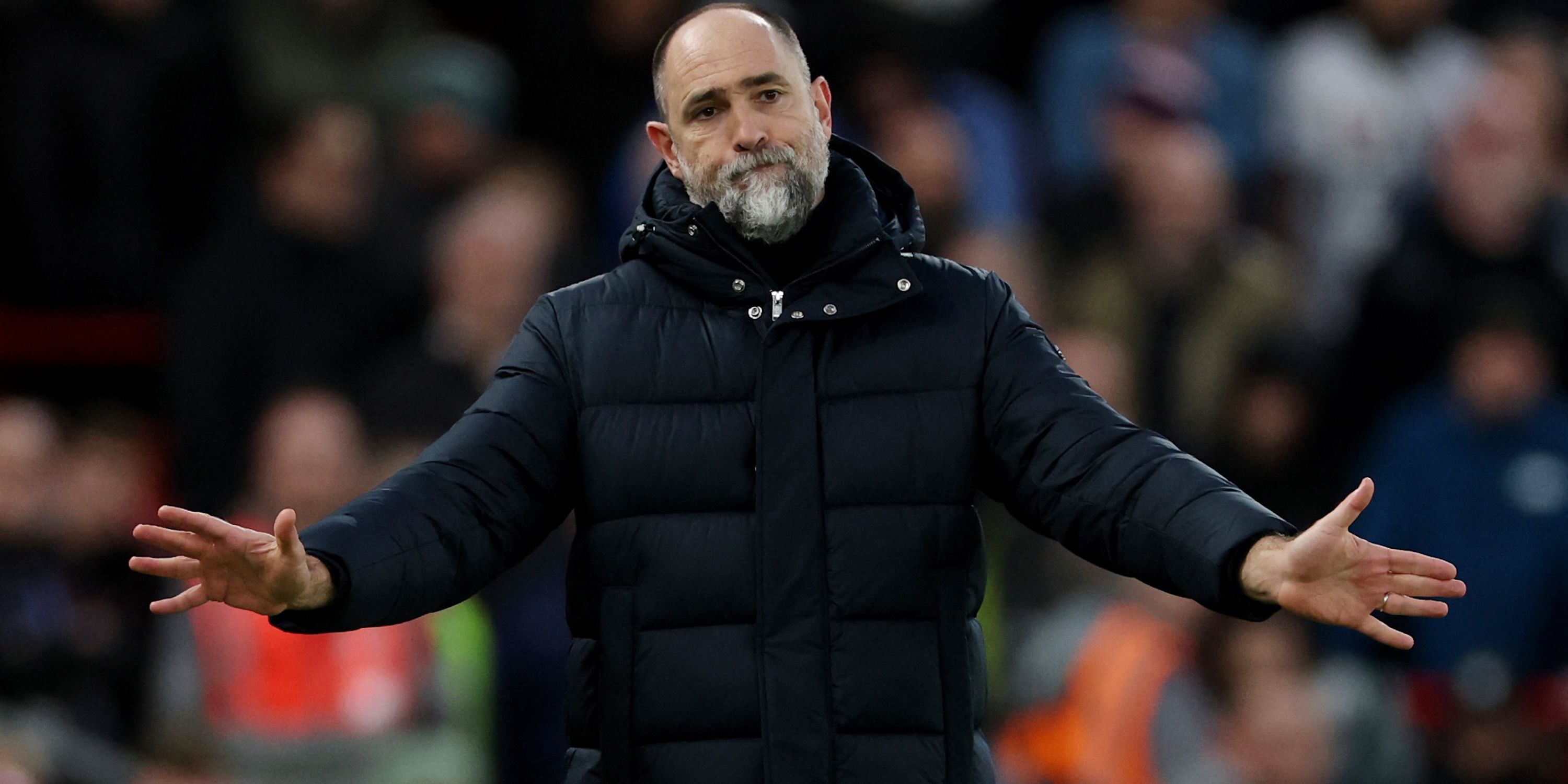 Tottenham Hotspur interim manager Igor Tudor reacts 