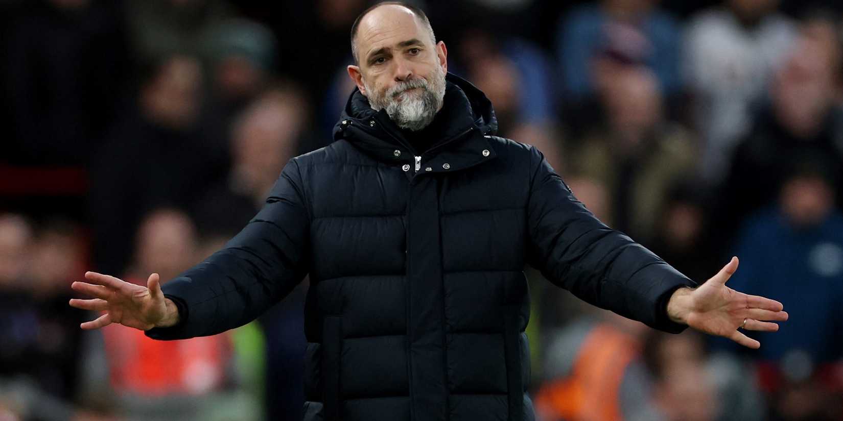 Tottenham Hotspur interim manager Igor Tudor reacts 