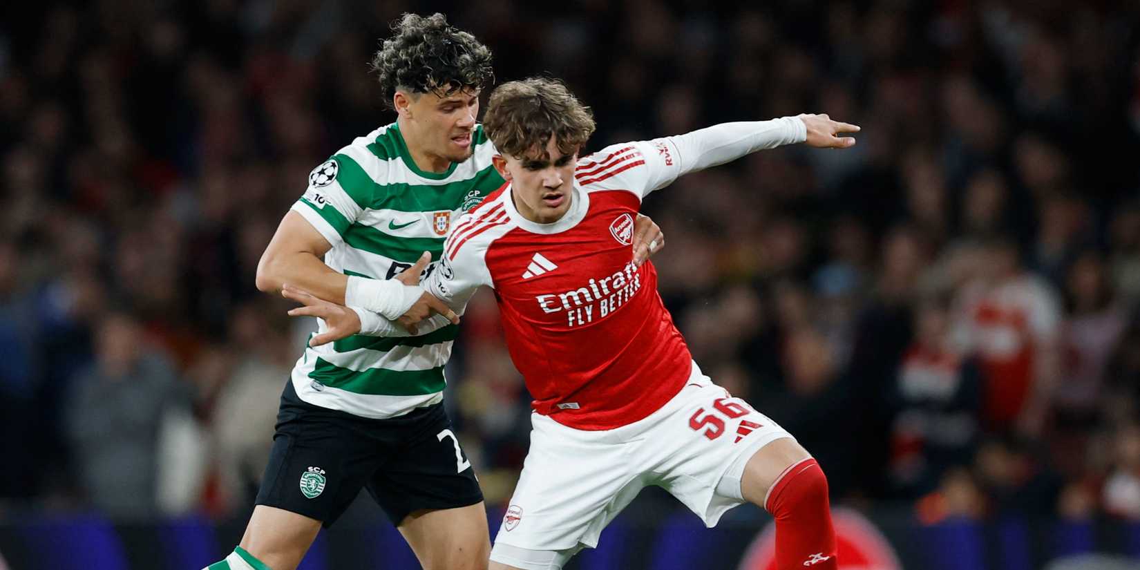 Araujo-Sporting-Dowman-Arsenal