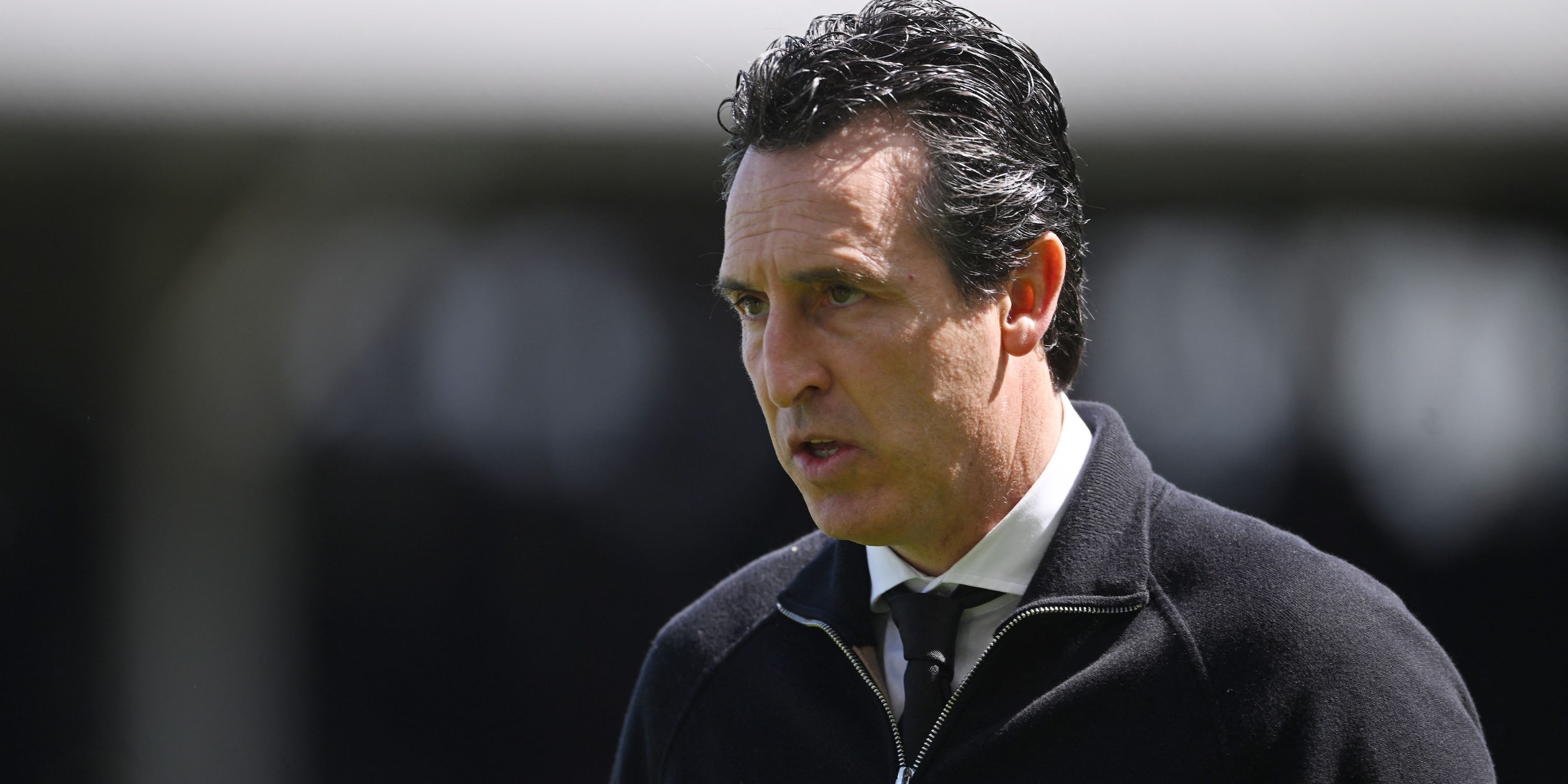 Aston Villa manager Unai Emery before the match