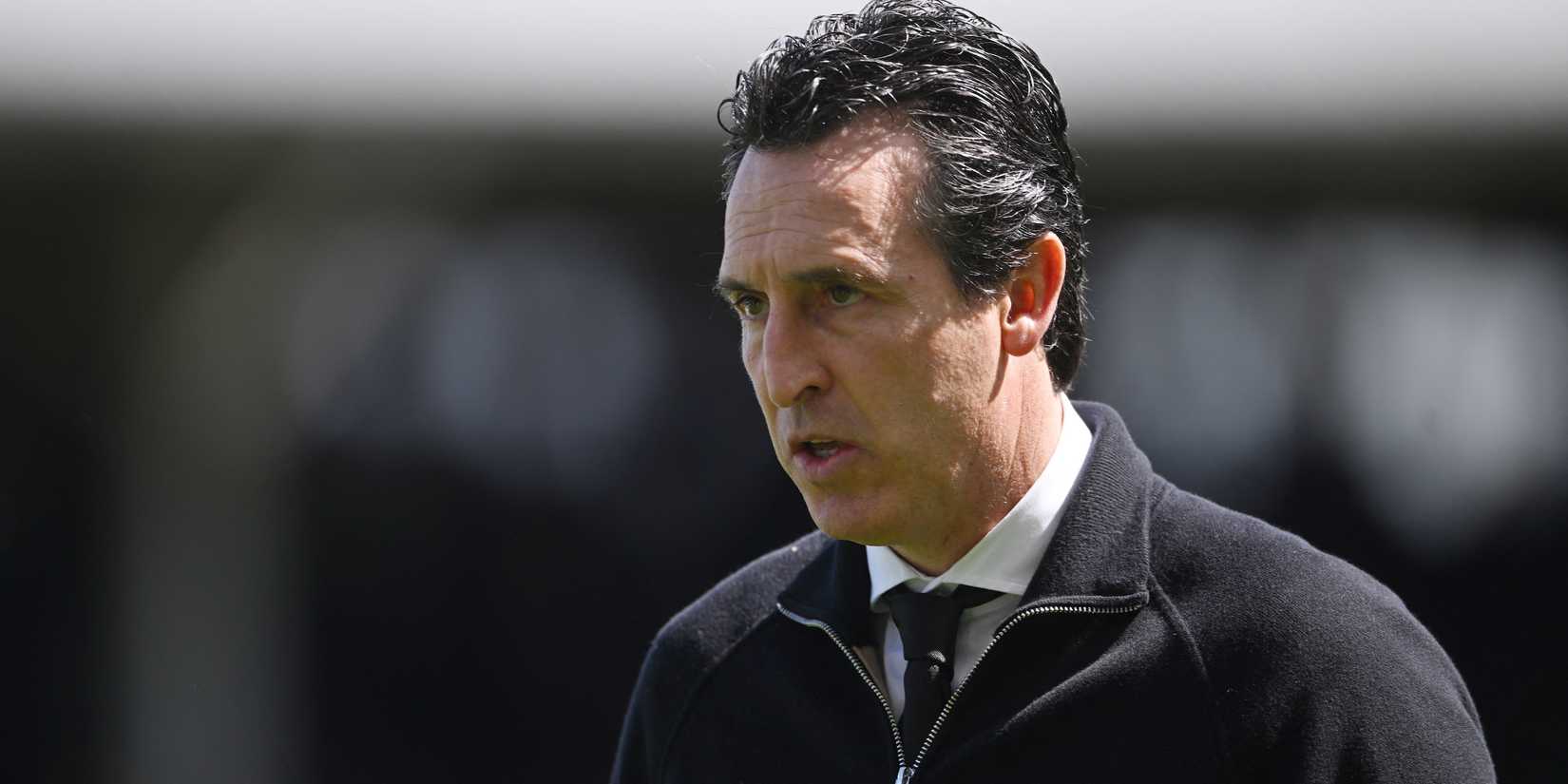 Manajer Aston Villa Unai Emery sebelum pertandingan