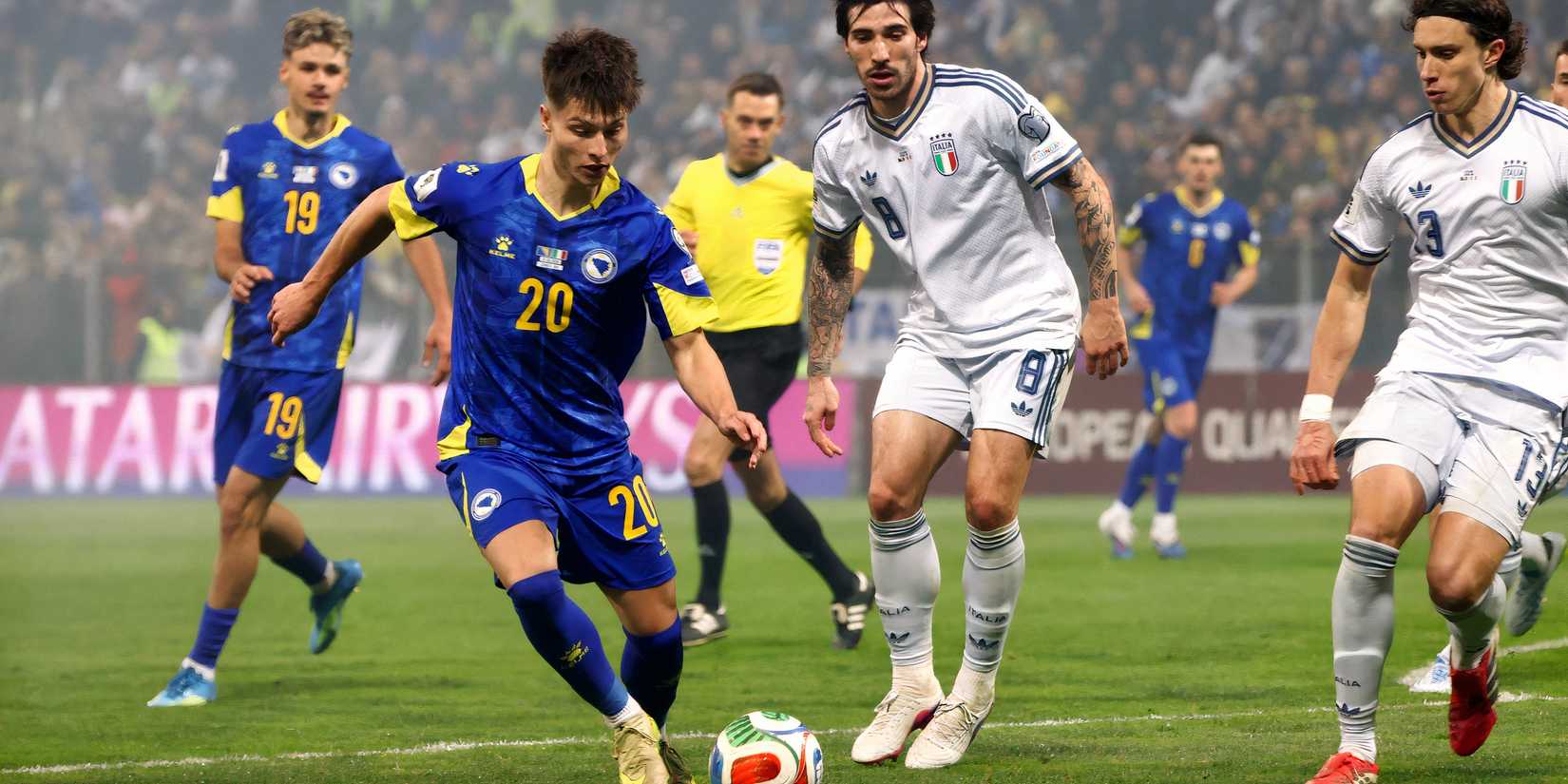 Bajraktarovic em ação pela Bósnia