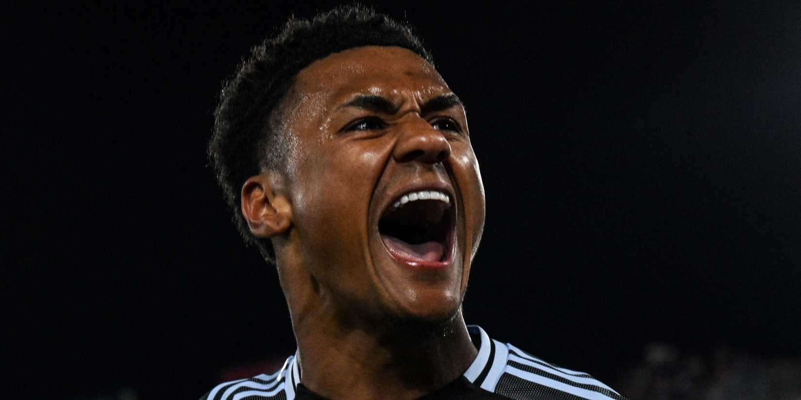 Ollie Watkins celebrates beating Bologna