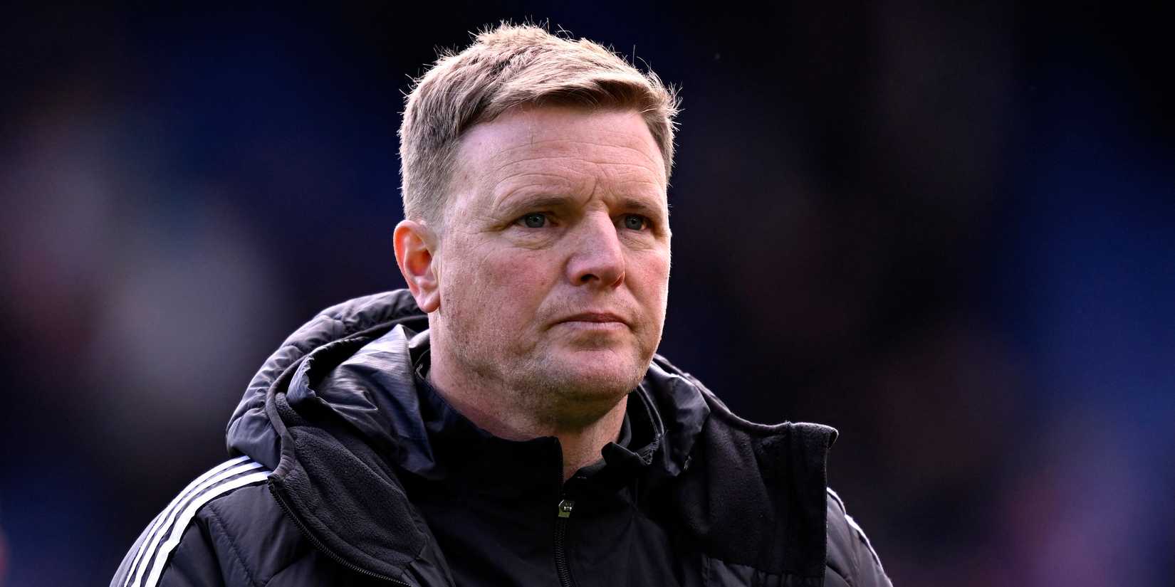 Newcastle United manager Eddie Howe looks dejected after the game