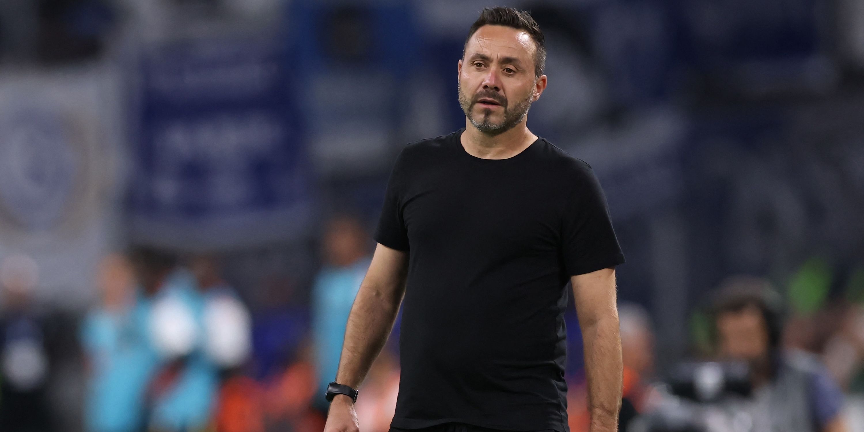 Olympique de Marseille coach Roberto De Zerbi