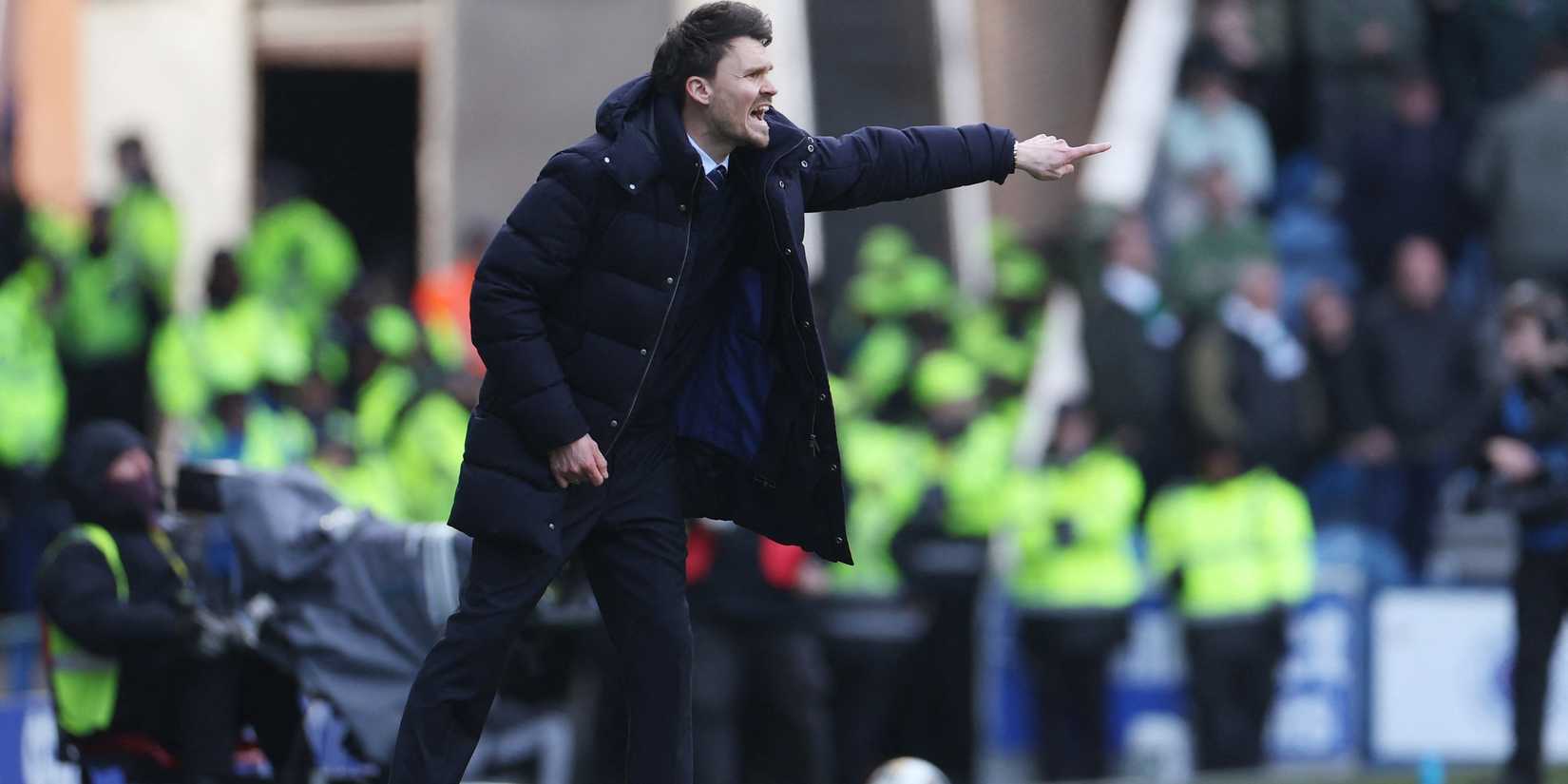 Rangers manager Danny Rohl reacts 