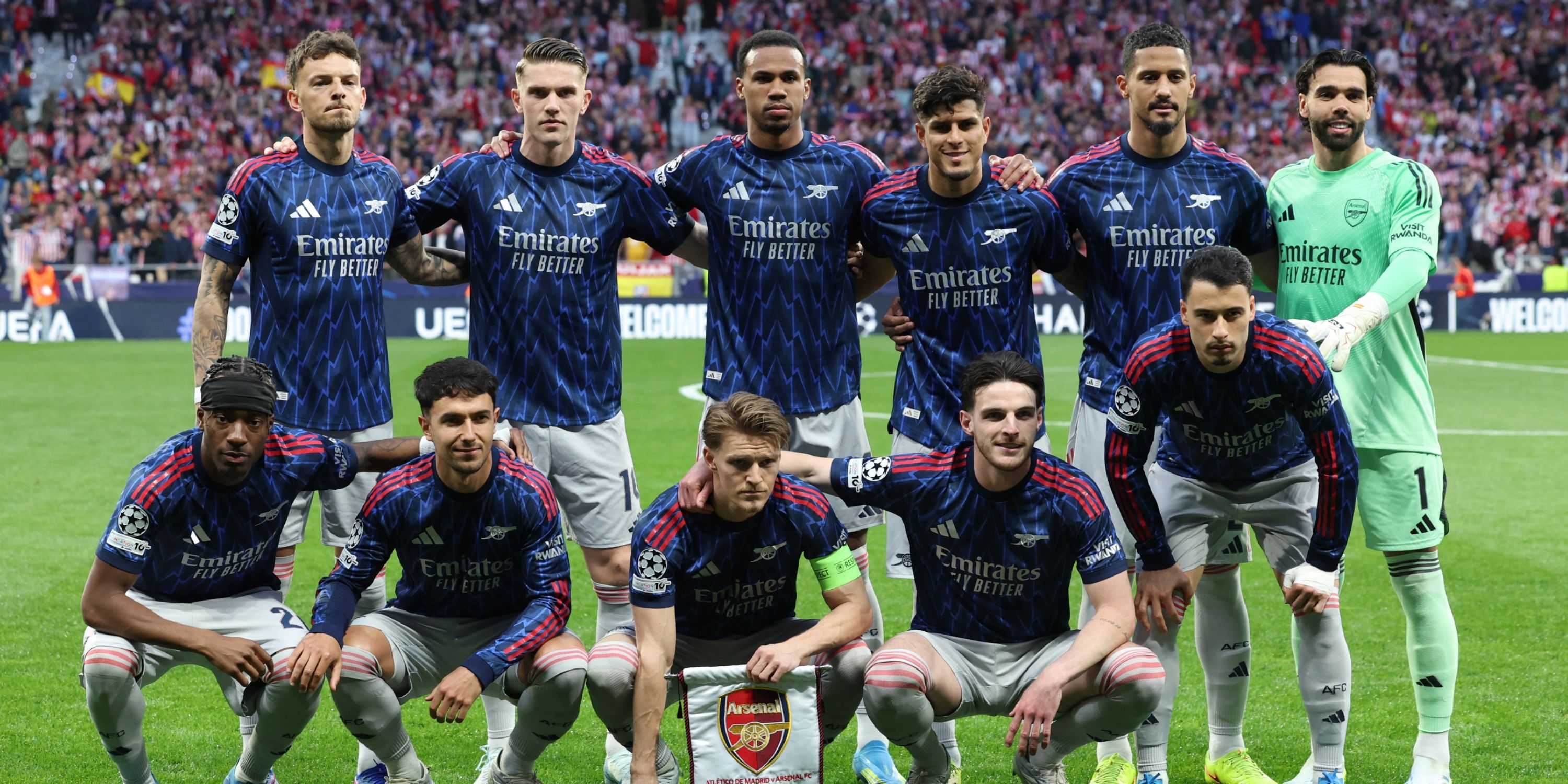 Rice-Arsenal-Zubimendi-Odegaard-Saliba-Gabriel-Raya-Madueke-Gyokeres-Martinelli-Hincapie