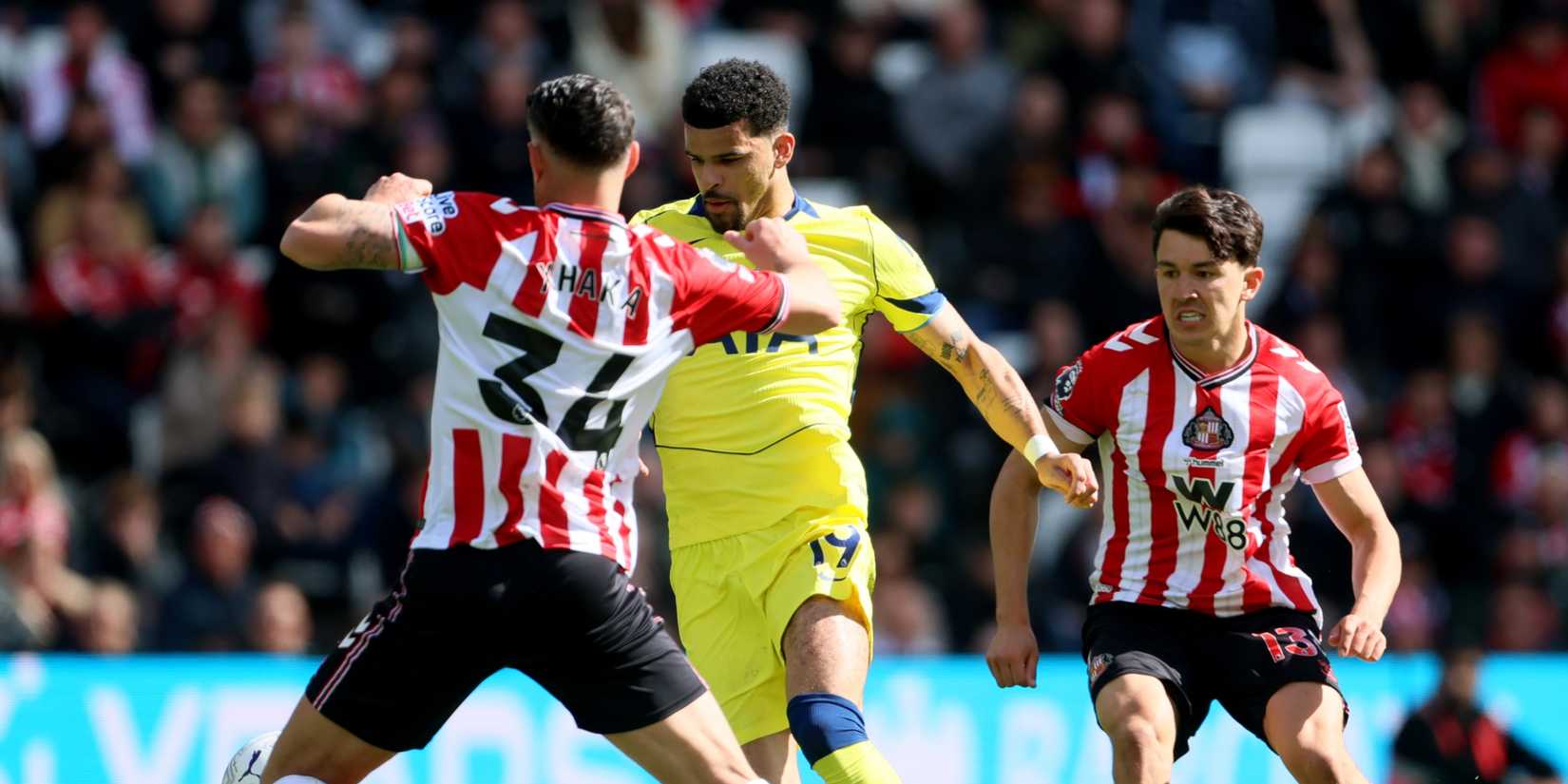 Xhaka-Solanke-O'Nien-Sunderland-Spurs