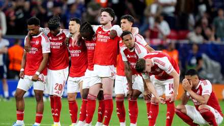 Arsenal-Rice-Saliba-Gabriel-Eze-Madueke-Martinelli-Final da Liga dos Campeões