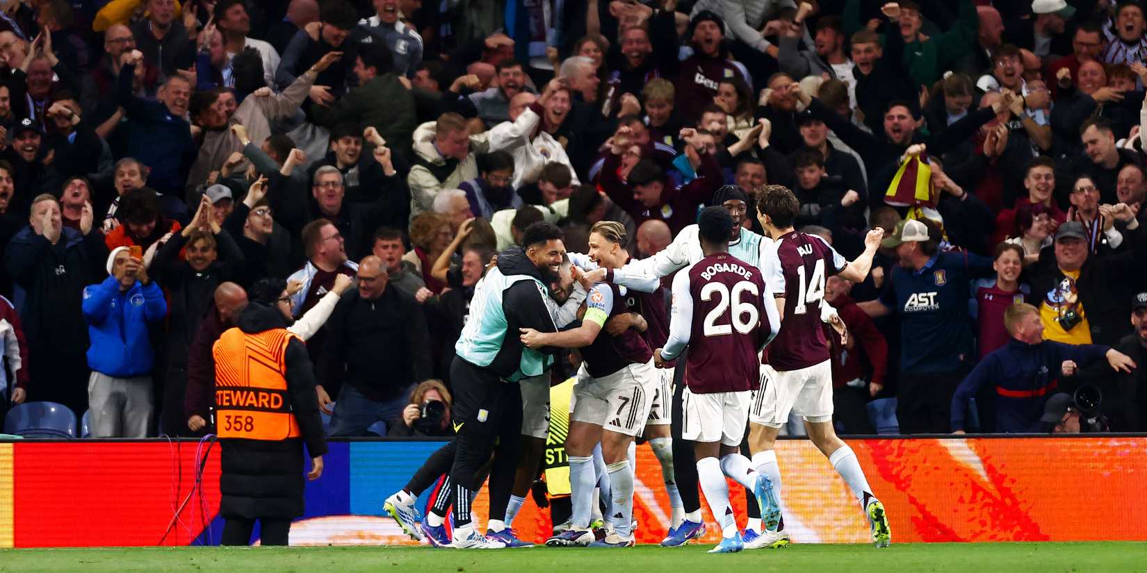 Aston Villa celebrate