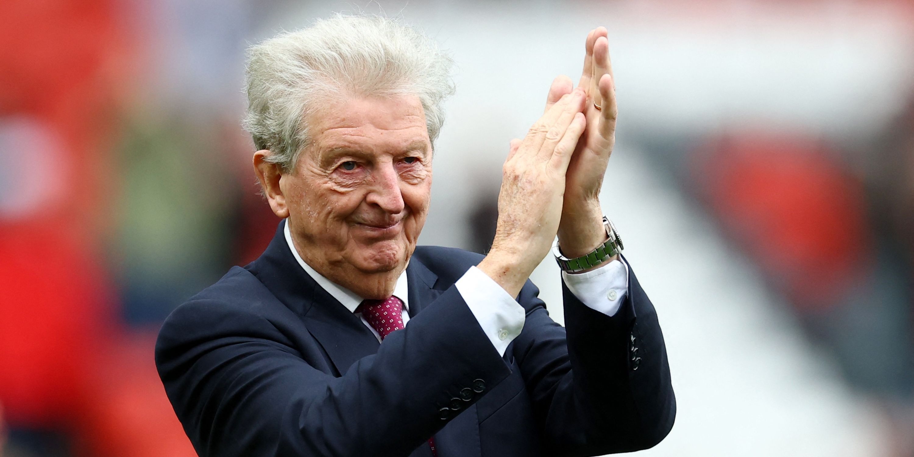 Bristol City manager Roy Hodgson celebrates after the match