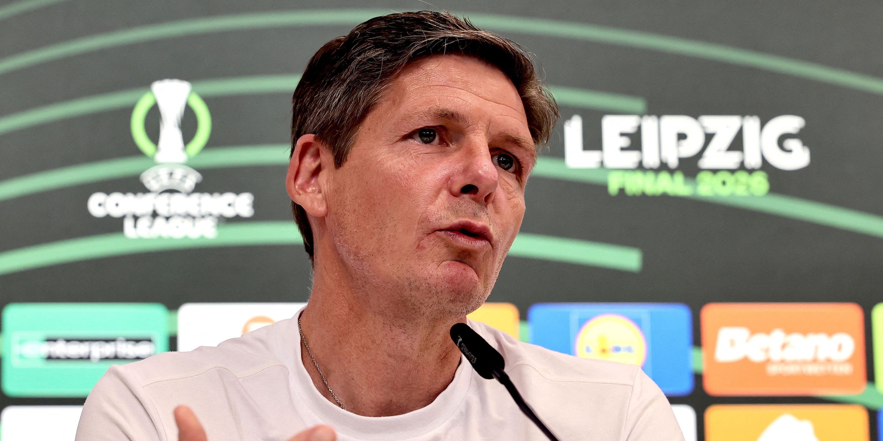  Crystal Palace manager Oliver Glasner during the press conference