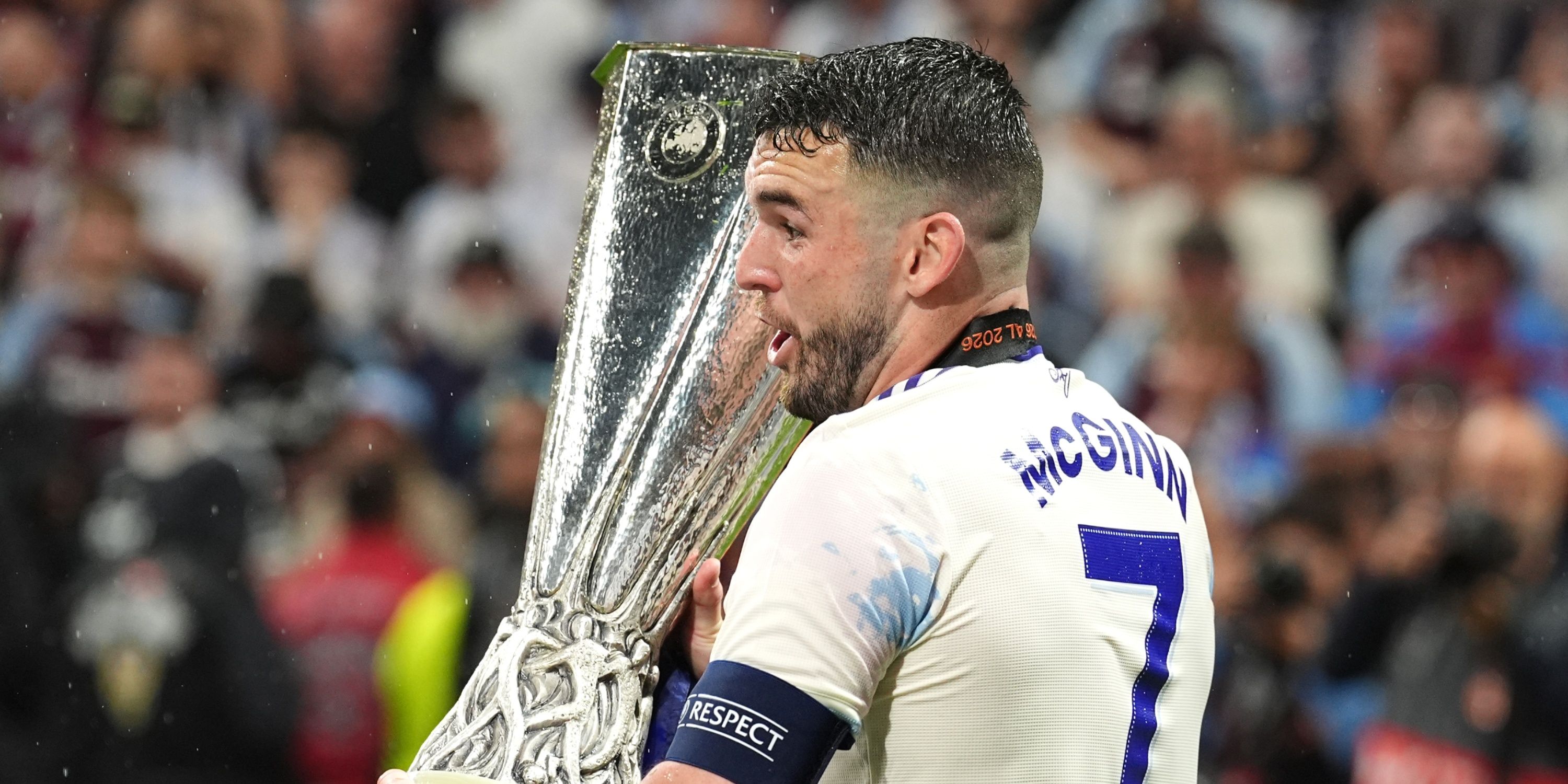 John McGinn-Aston-Villa-Europa-League-Trophy