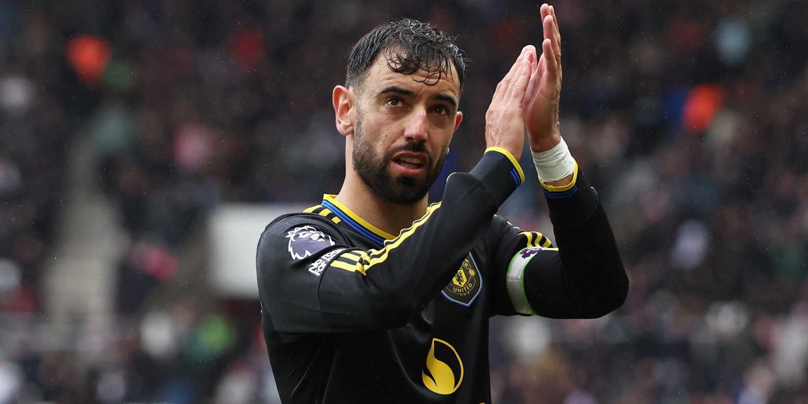 Bruno Fernandes, do Manchester United, reage-1