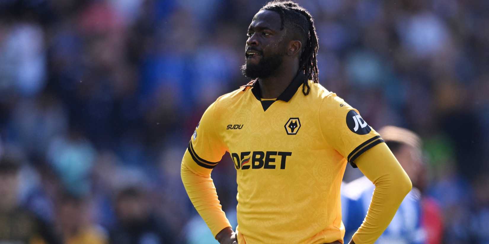 Wolverhampton Wanderers' Tolu Arokodare reacts after the match 