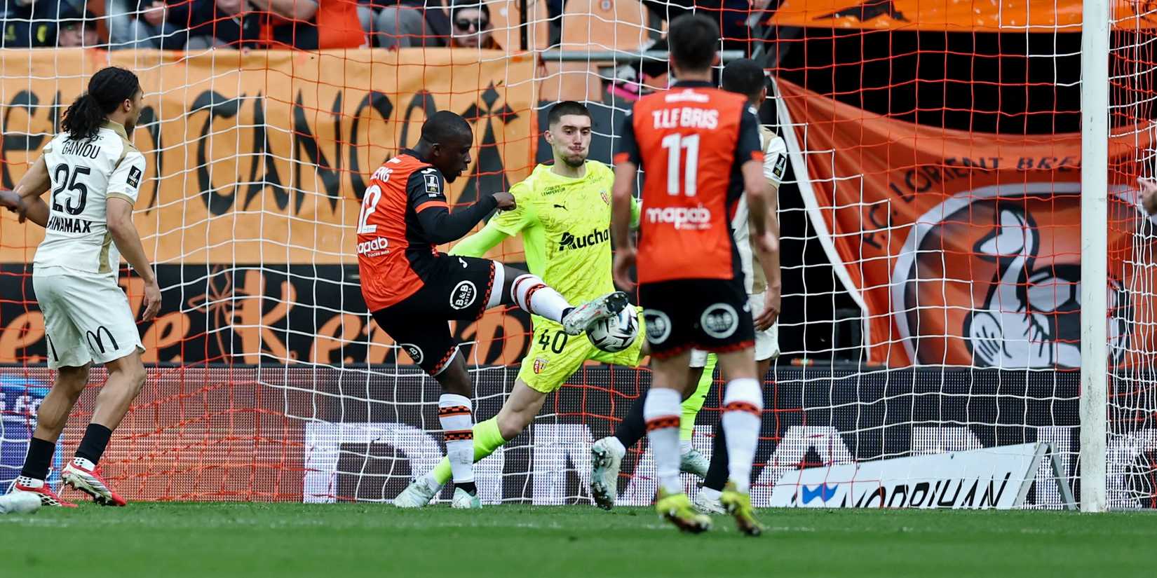 Bamba Dieng of FC Lorient scored his first goal