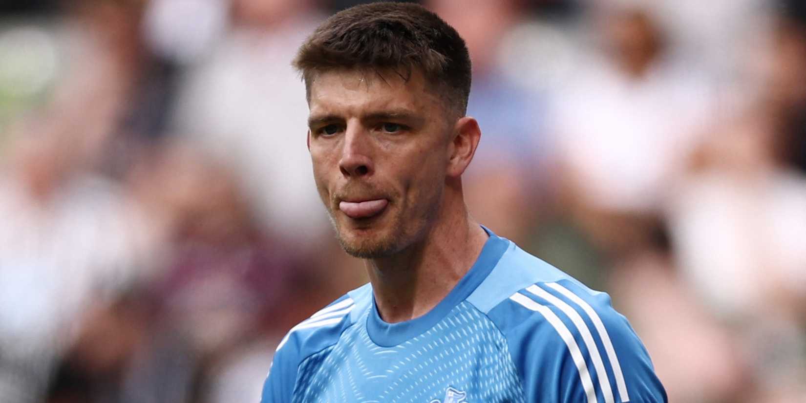 Newcastle United's Nick Pope reacts 