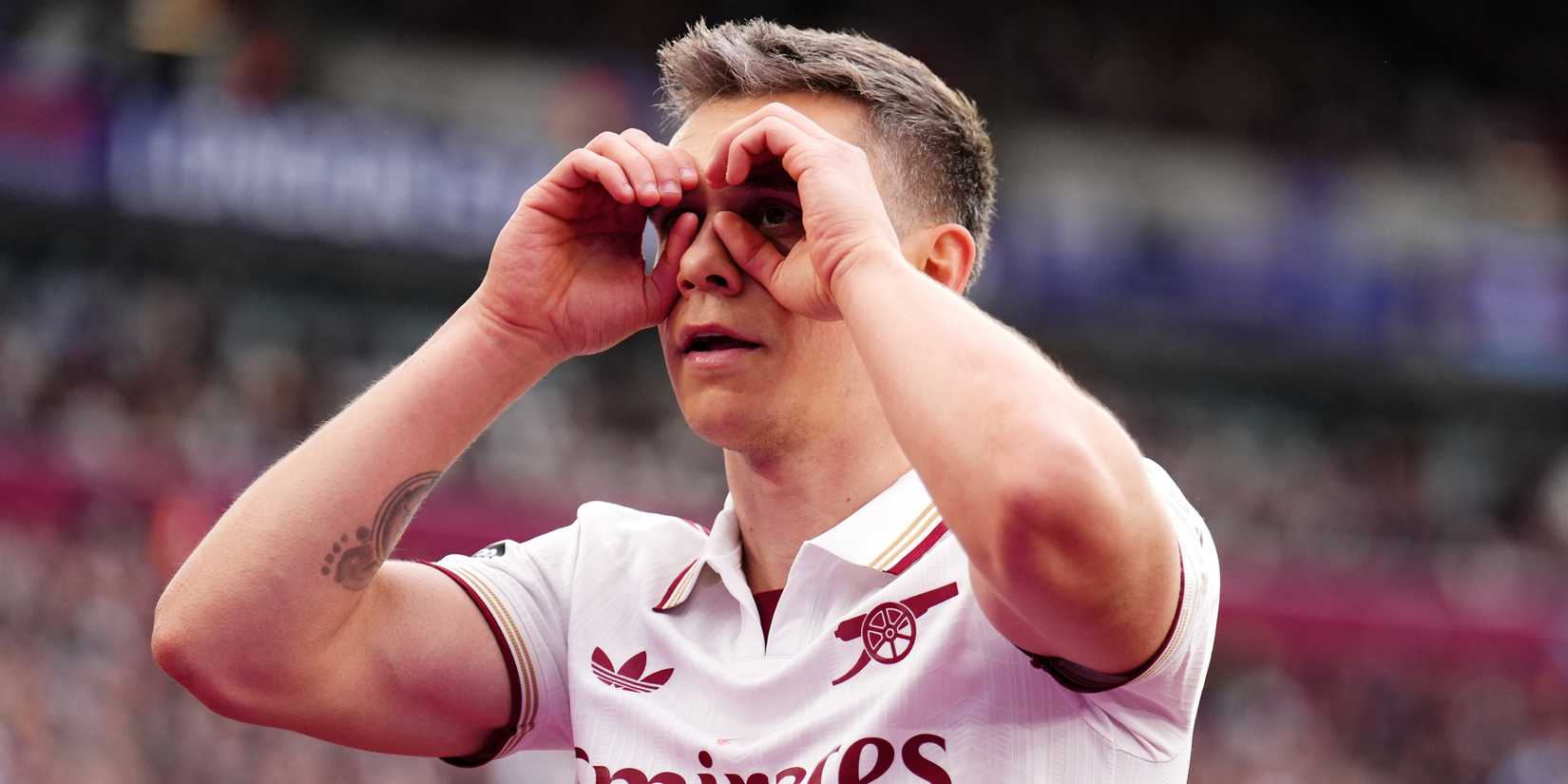 Arsenal-Leandro-Trossard-celebration