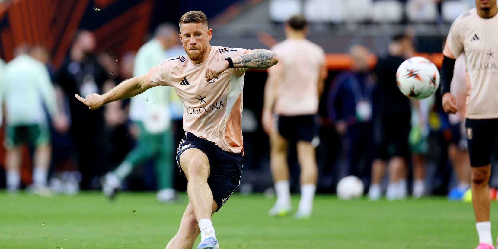 Aston Villa's Ross Barkley during training 