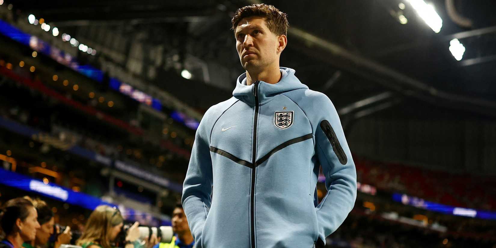 England's John Stones inside the stadium before the match 