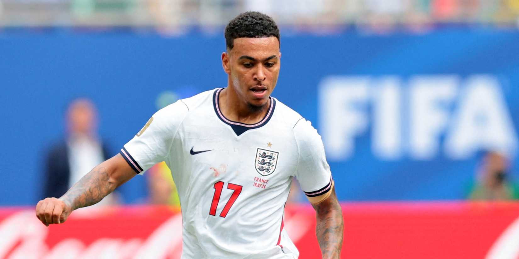 England's Morgan Rogers in action
