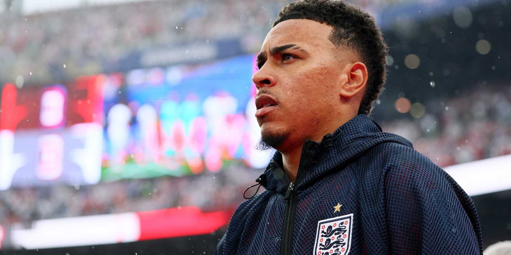 England's Morgan Rogers walks onto the pitch before the match