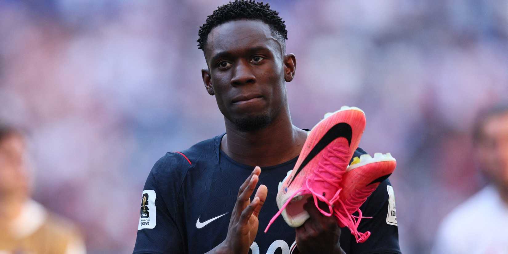 Folarin Balogun of the U.S. looks dejected as he applauds fans after the match following their elimination from the World Cup