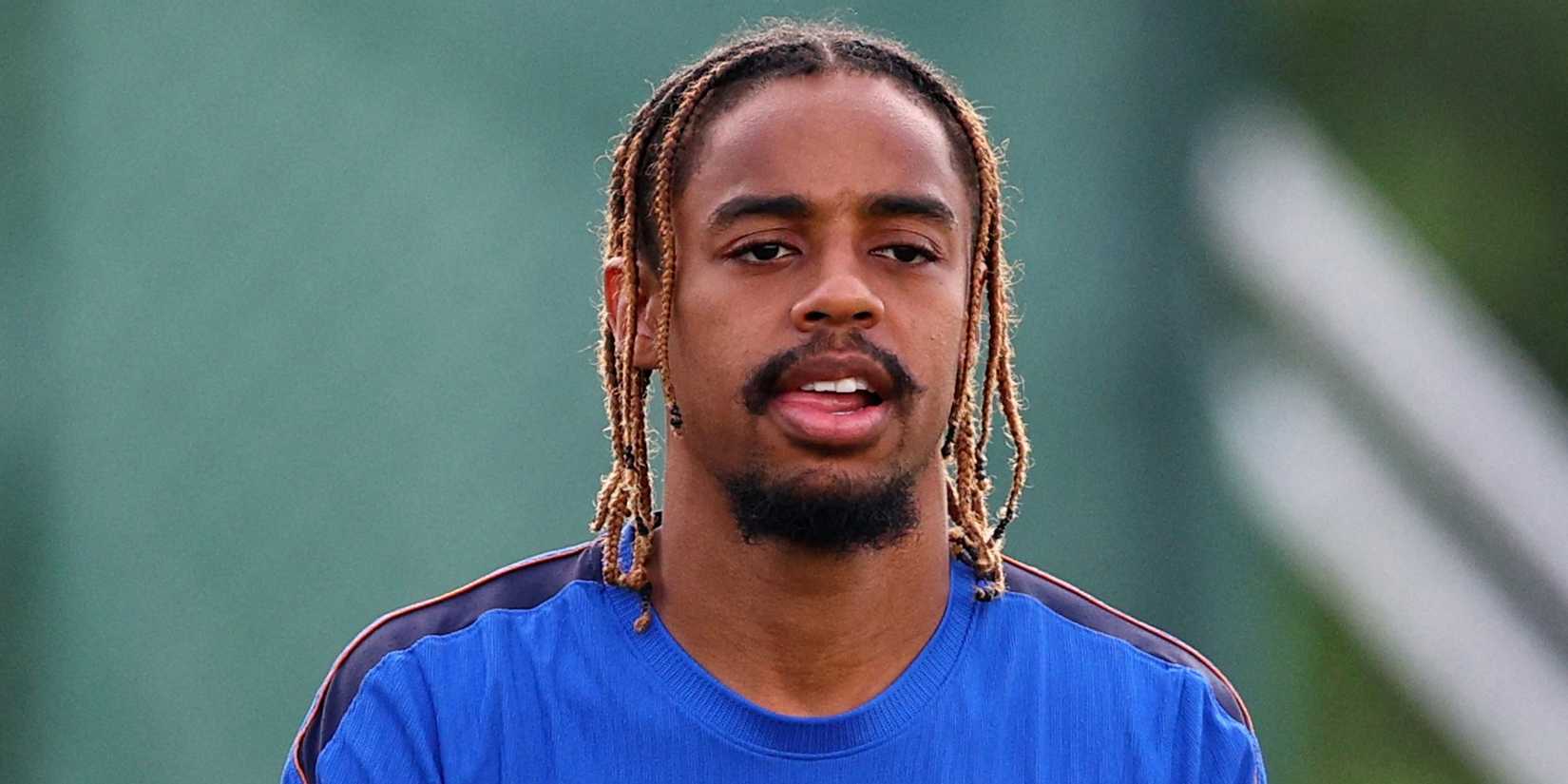 France's Bradley Barcola during training