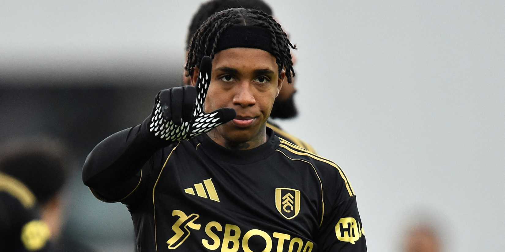 Fulham's Kevin reacts