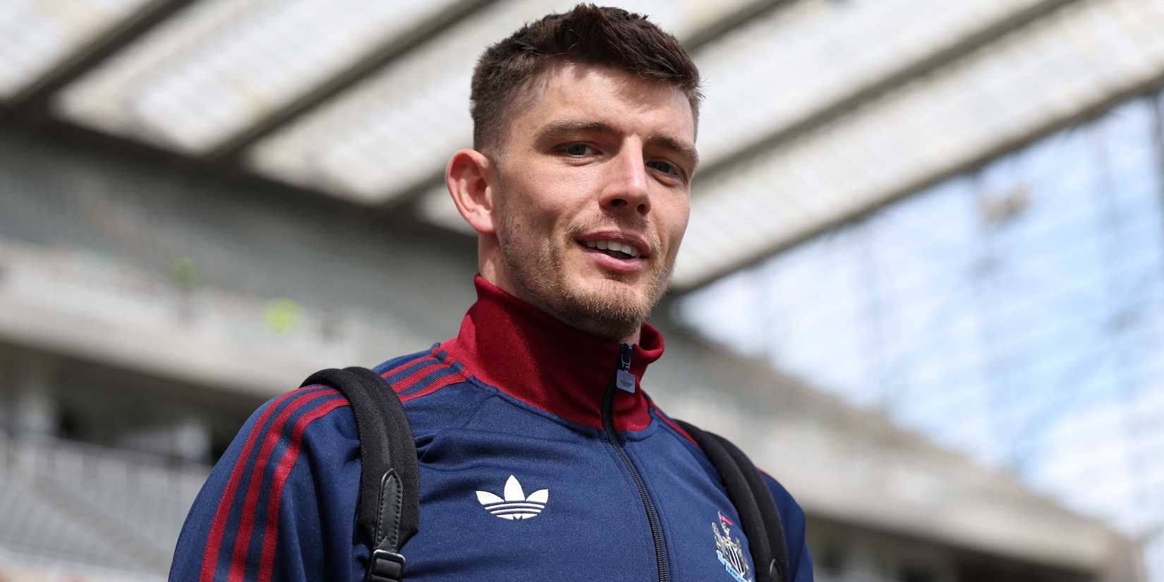 Newcastle United's Nick Pope arrives before the match