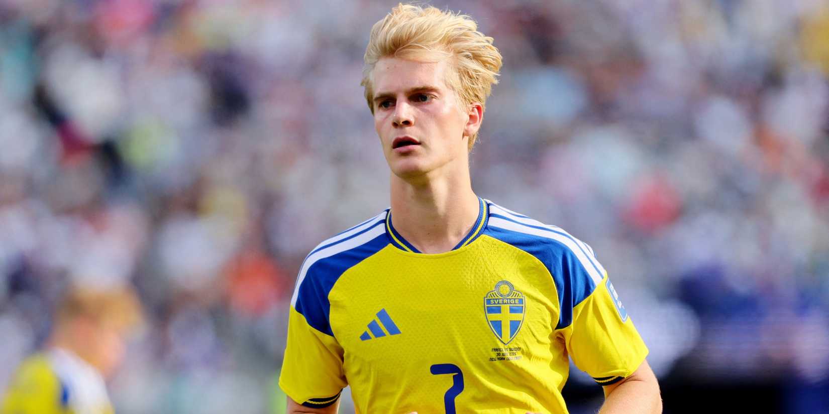 Sweden's Lucas Bergvall in action