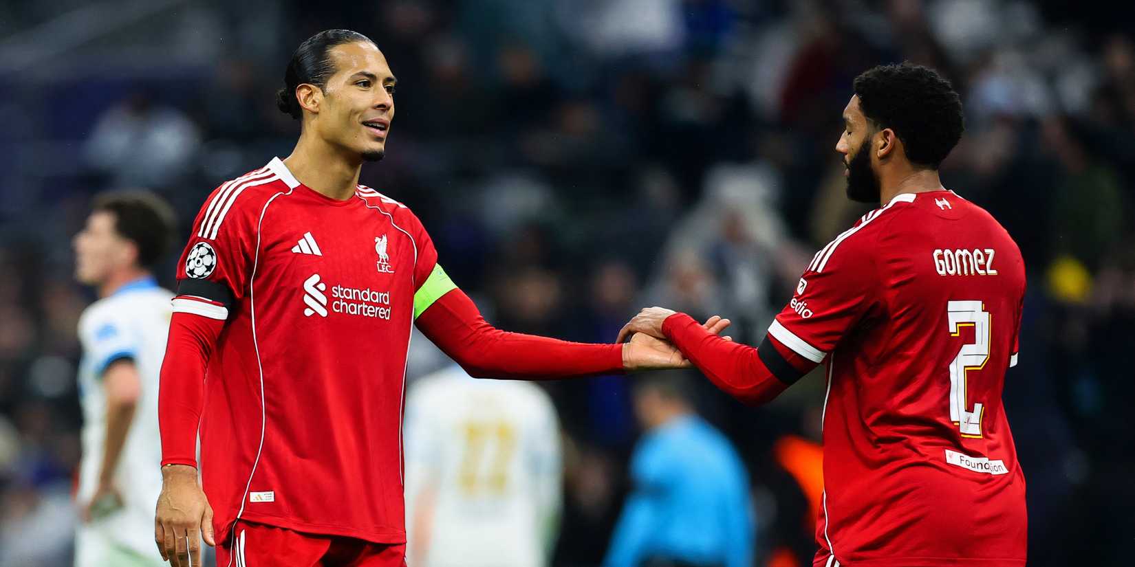 Virgil van Dijk and Joe Gomez