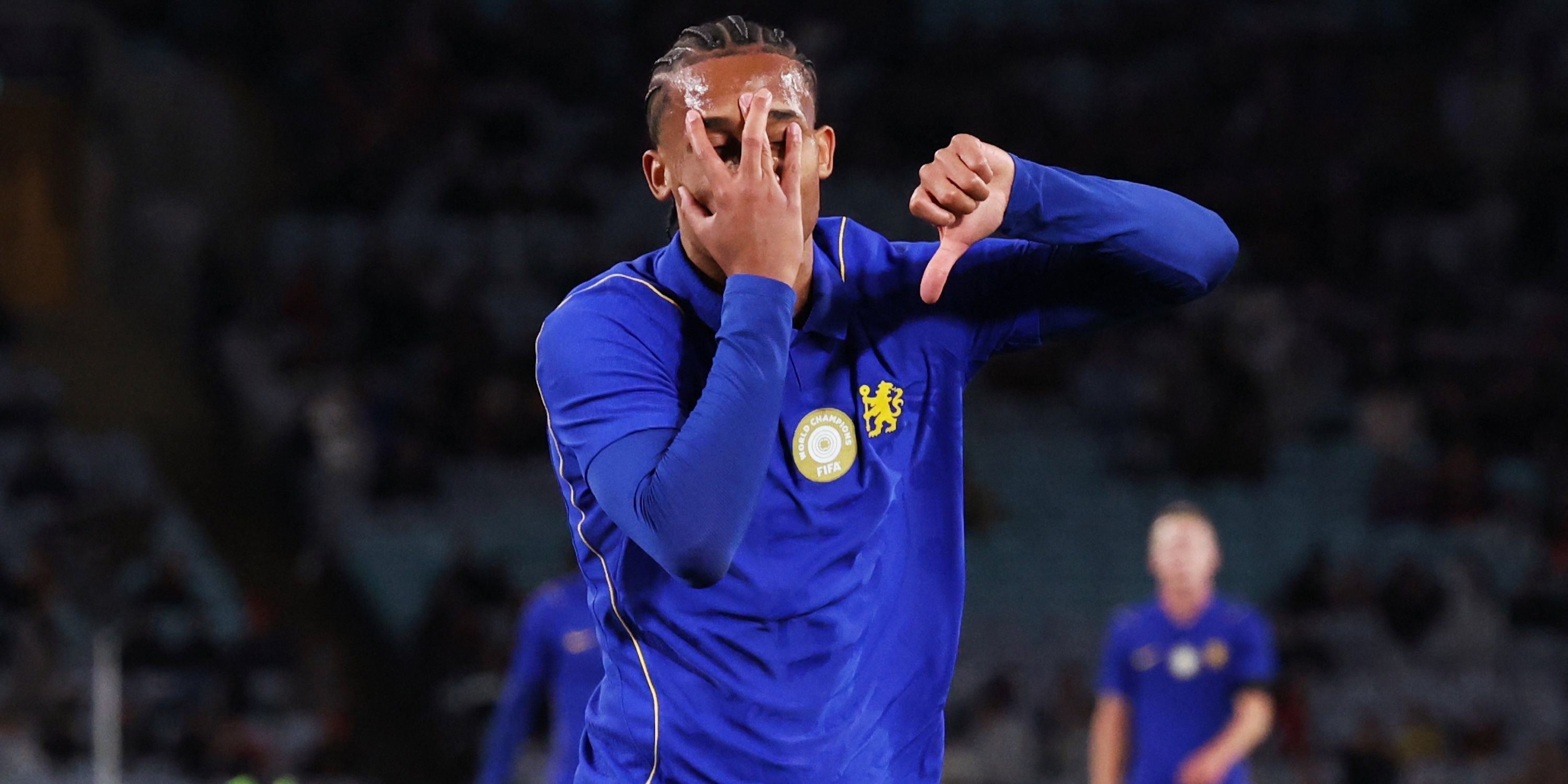 Chelsea's Joao Pedro celebrates scoring their fourth goal