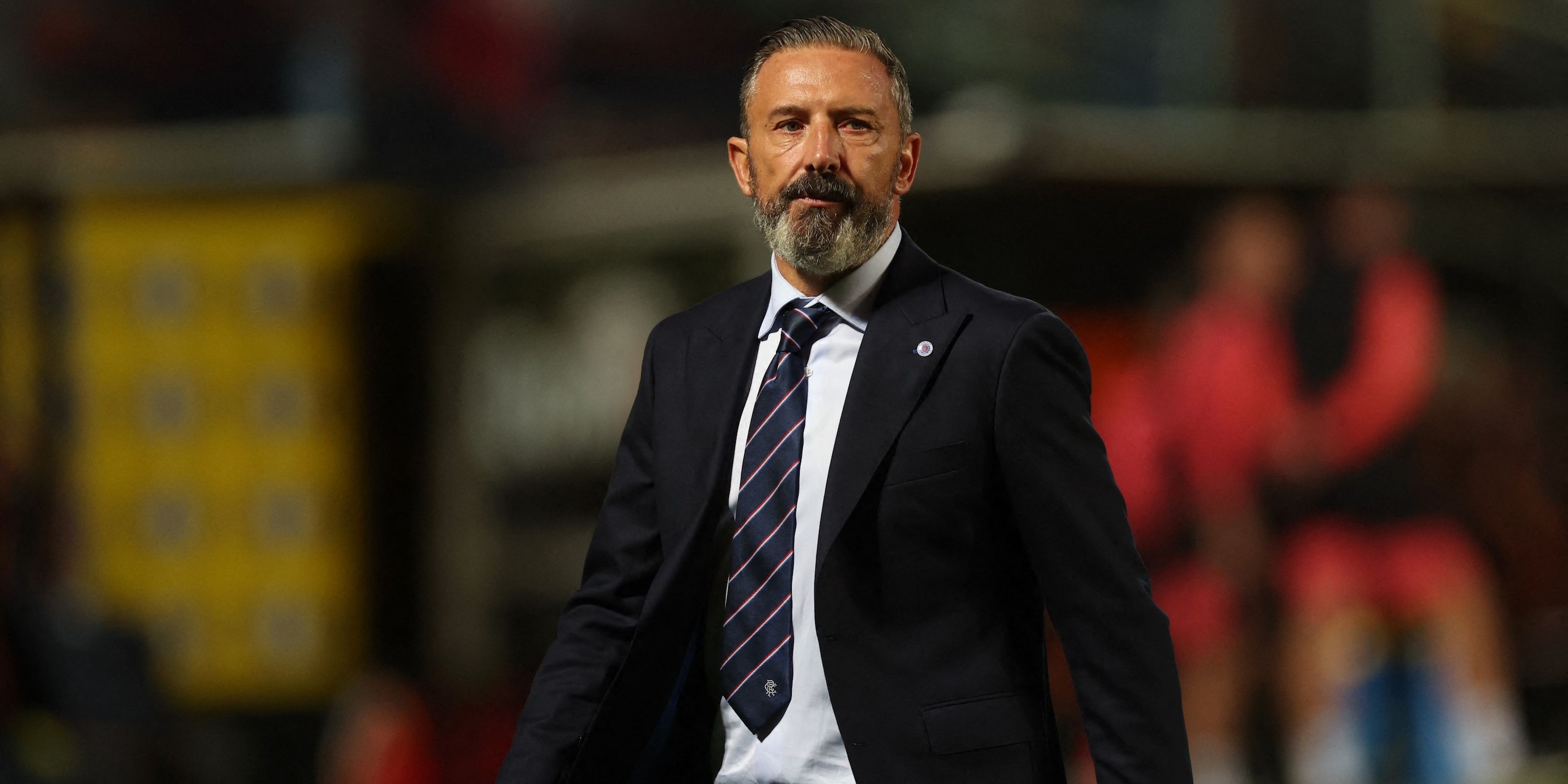Rangers manager Derek McInnes reacts after the match 