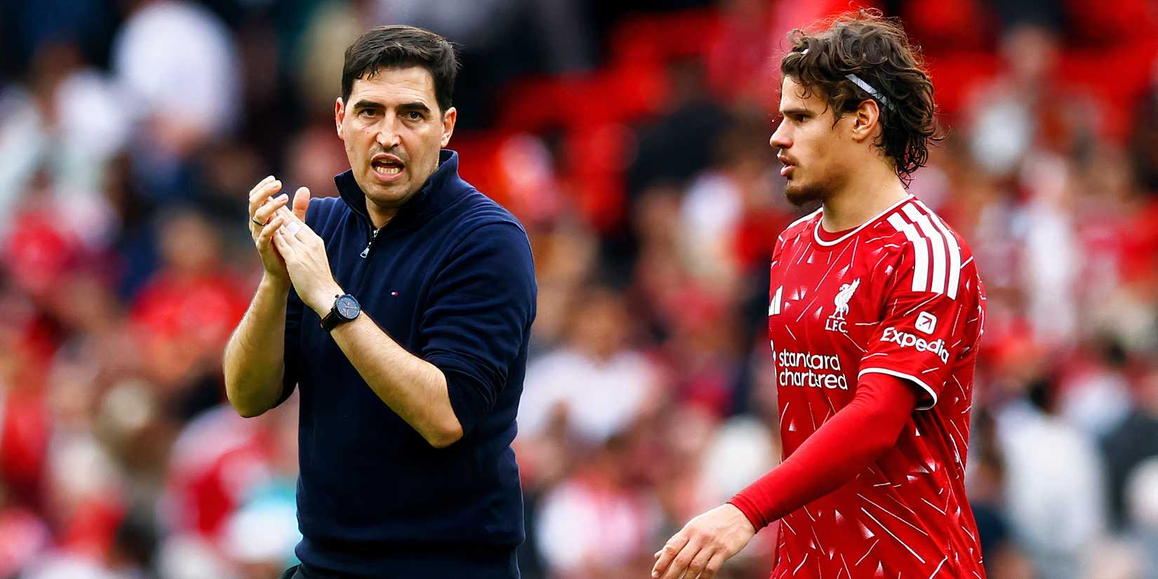 Andoni Iraola and Milos Kerkez