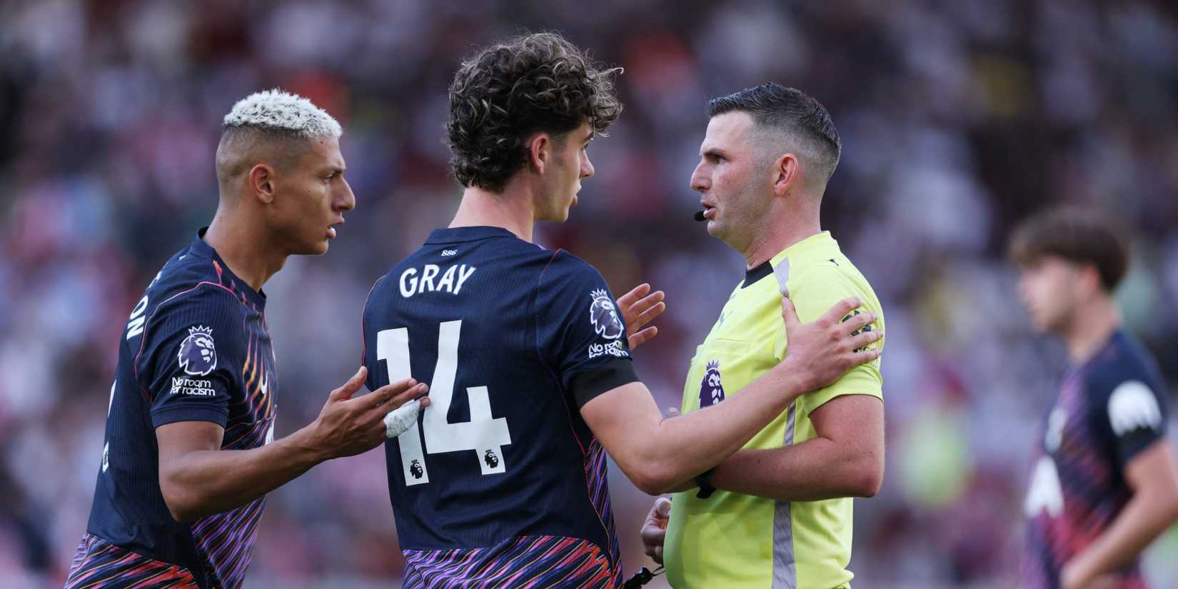 Archie Gray with Michael Oliver