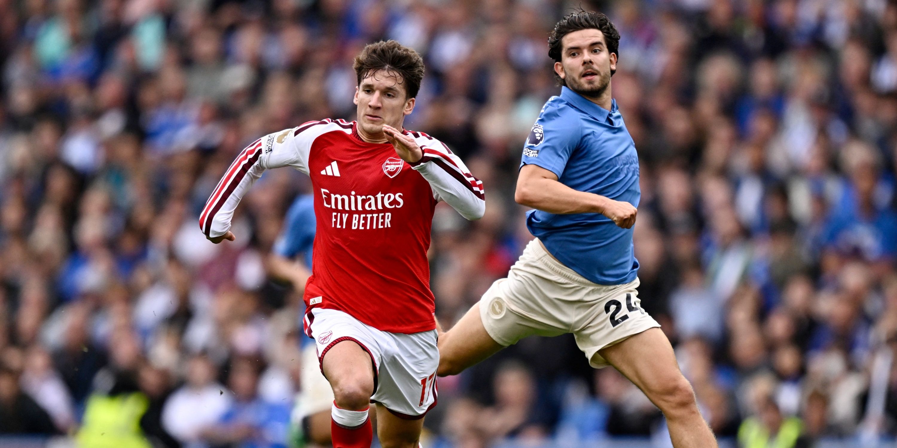 Arsenal's Christos Tzolis vs Brighton