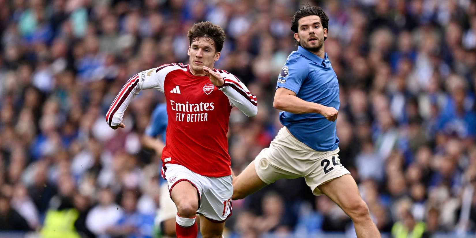 Arsenal's Christos Tzolis vs Brighton