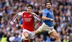 Arsenal's Christos Tzolis vs Brighton
