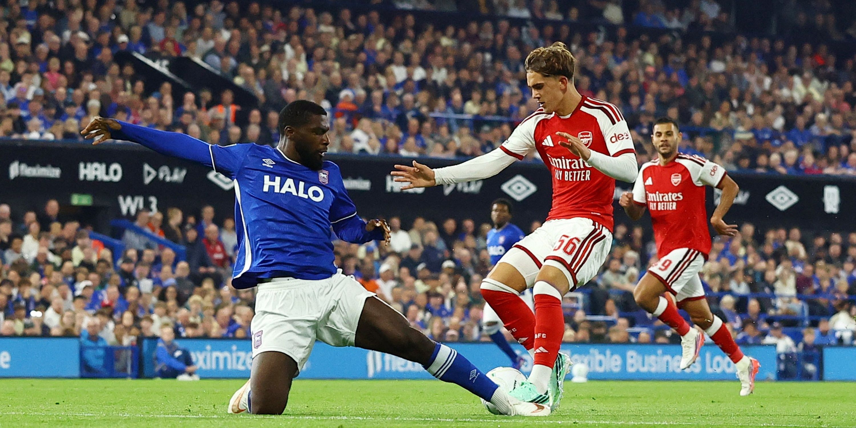 Arsenal's Max Dowman scores vs Ipswich Town