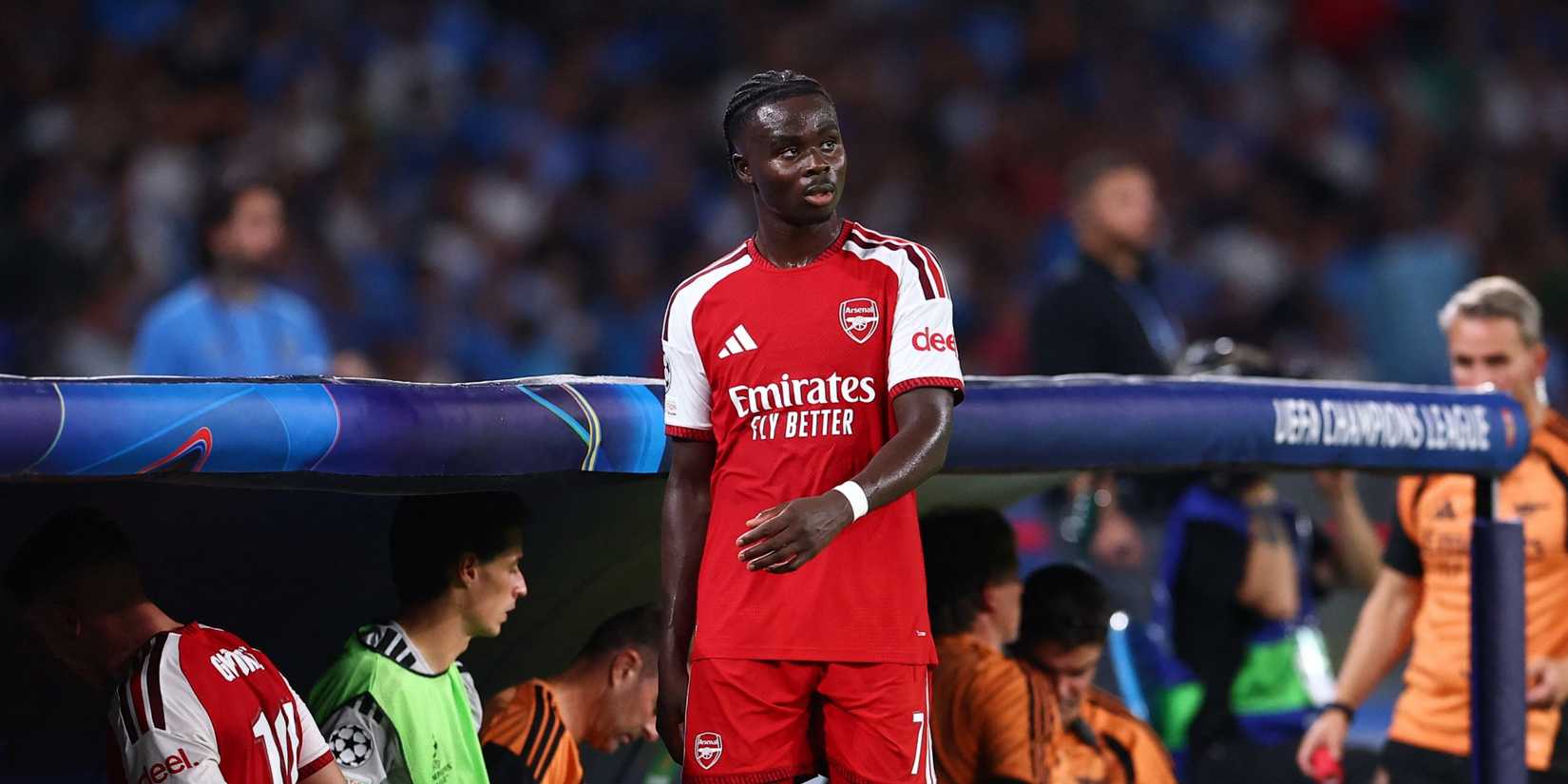 Bukayo Saka in the Champions League