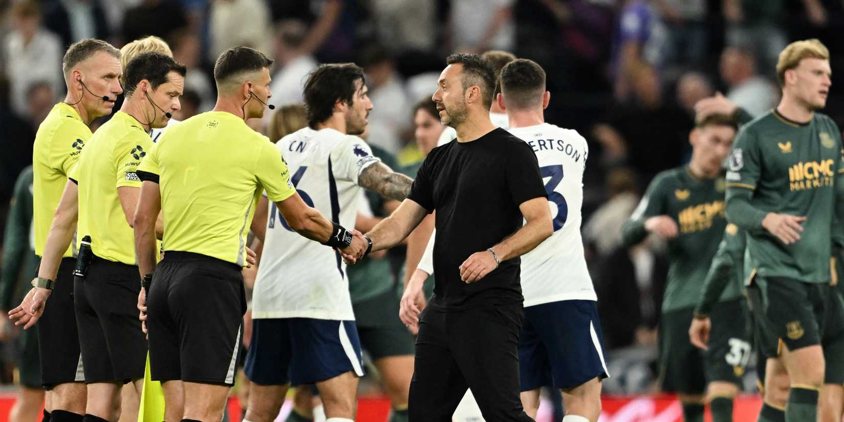 De Zerbi-Tonali-Robertson-Spurs